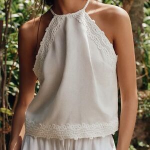 ZARA - crochet trim tank